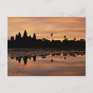 Azië, Cambodja, Siem Reap, Angkor Wat (gebouwd in  Briefkaart