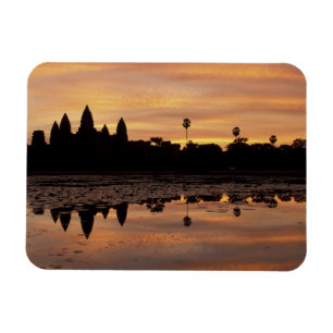 Azië, Cambodja, Siem Reap, Angkor Wat (gebouwd in  Magneet
