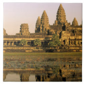 Azië, Cambodja, Siem Reap. Angkor Wat. Tegeltje (Voorkant)