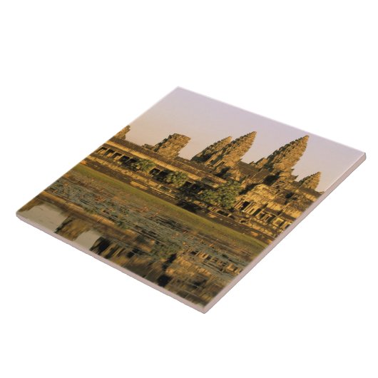 Azië, Cambodja, Siem Reap. Angkor Wat. Tegeltje (Zijkant)