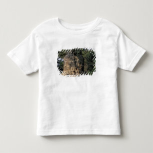 Azië, Cambodja, Siem Reap. Enorme stenen sculpture Kinder Shirts