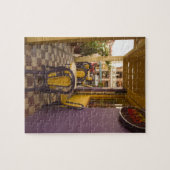 Azië, Cambodja, Siem Reap, koffiewinkel. Legpuzzel (Horizontaal)