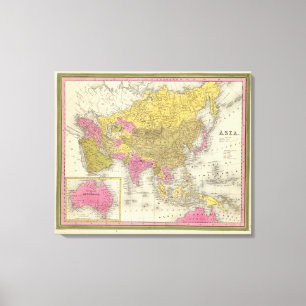 Azië Canvas Afdruk