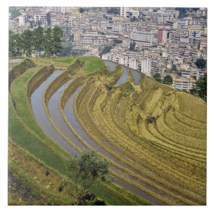 Azië, China, de provincie Yunnan, Jinping. Jinpin Tegeltje