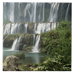 Azië, China, de provincie Yunnan, Qujing, Luoping Tegeltje