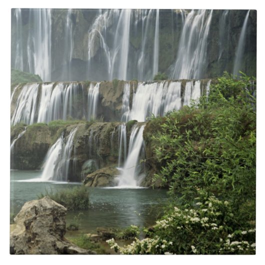 Azië, China, de provincie Yunnan, Qujing, Luoping Tegeltje (Voorkant)