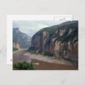 Azië, China, de Yangtze rivier, de Driekloof. Briefkaart (Voorkant / Achterkant)