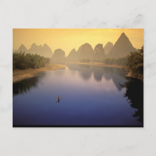 Azië, China, Guangxi Provincie, Yangshuo. Alleen Briefkaart