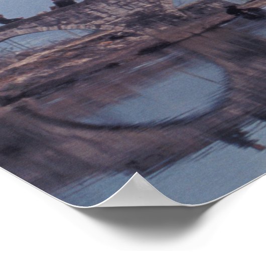 Azië, China, Guizhou, Anshuichang. Ancient Poster (Hoek)