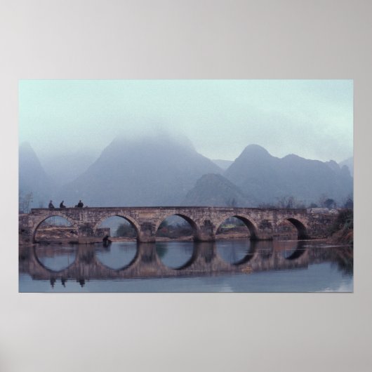 Azië, China, Guizhou, Anshuichang. Ancient Poster (Voorkant)