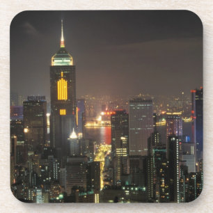 Azië, China, Hong Kong, centraal vanaf Stubbs road Bier Onderzetter