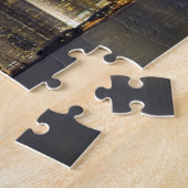 Azië, China, Hongkong, skyline van steden en 2 Legpuzzel (Zijkant)