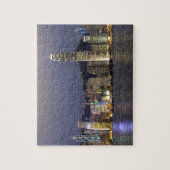 Azië, China, Hongkong, skyline van steden en 2 Legpuzzel (Verticaal)