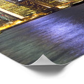 Azië, China, Hongkong, skyline van steden en 2 Poster (Hoek)