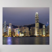 Azië, China, Hongkong, skyline van steden en 2 Poster (Voorkant)