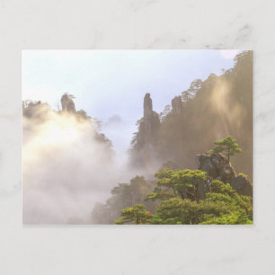 Azië, China, Huanshan. De Gele Berg in Briefkaart