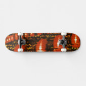 Azië, China, Peking. Rode Chinese lantaarns, Skateboard (Horizontaal)
