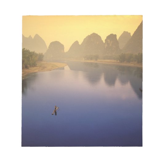Azië, China, provincie Guangxi, Yangshuo. Lone Notitieblok (Voorkant)