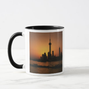 AZIË, China, Shanghai Gezicht op Oriental Pearl TV Mok