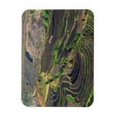 Azië, China, Yunnan, Honghe. Rijstterrassen nabij Magneet (Verticaal)