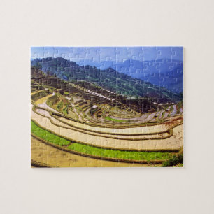 Azië, China, Yunnan Provincie, Yuanyang County. Legpuzzel