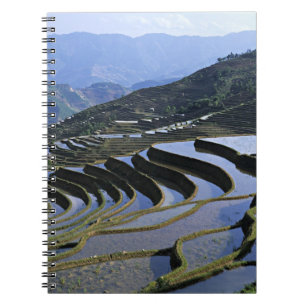 Azië, China, Yunnan, Yuanyang. Ruw Notitieboek