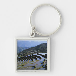 Azië, China, Yunnan, Yuanyang. Ruw Sleutelhanger