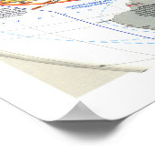 "Azië/de Stille Oceaan: 1937/45 - de KAART… Poster (Hoek)