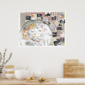 "Azië/de Stille Oceaan: 1937/45 - de KAART… Poster (Keuken)