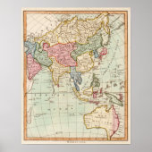 Azië en AustraliëPanorama Poster (Voorkant)