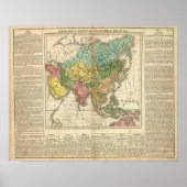 Azië en Rijk van Genghis Kahn Poster (Voorkant)