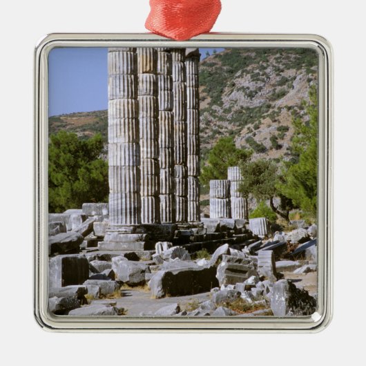 Azië, het Midden-Oosten, Turkije, Ephesus. Tempel  Metalen Ornament (Voorkant)