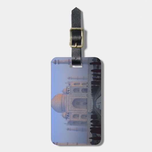 Azië; India; Agra Taj Mahal. Bagagelabel (Voorkant verticaal)