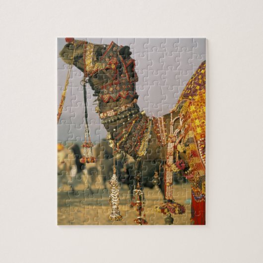 Azië, India, Pushkar. Kameel Shamu, Pushkar Legpuzzel (Verticaal)
