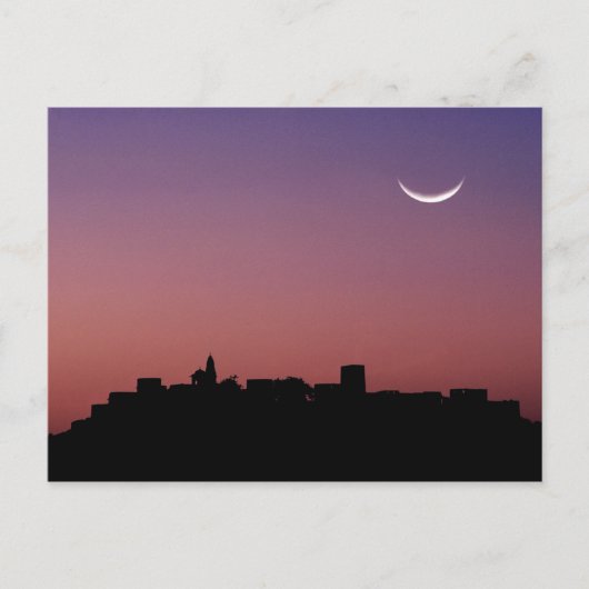 Azië, India, Rajasthan, Jaipur. A crescent Briefkaart (Voorkant)