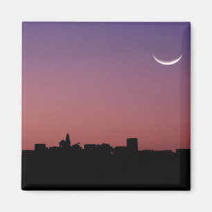 Azië, India, Rajasthan, Jaipur. Een wassende maan Magneet