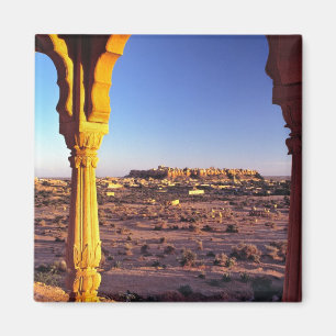 Azië, India, Rajasthan, Jaisalmer. Het uitzicht va Magneet