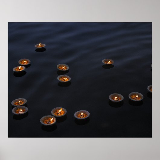 Azië, India, regio Varanasi. Aanbod in de Poster (Voorkant)