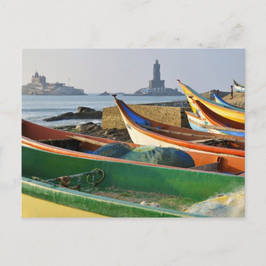 Azië, India, Tamil Nadu, Kanniyakumari 2 Briefkaart (Voorkant)