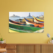 Azië, India, Tamil Nadu, Kanniyakumari 2 Canvas Afdruk (Insitu (Woonkamer))