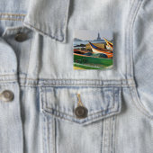 Azië, India, Tamil Nadu, Kanniyakumari 2 Vierkante Button 5,1 Cm (In situ)