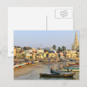 Azië, India, Tamil Nadu, Kanniyakumari Briefkaart (Voorkant / Achterkant)