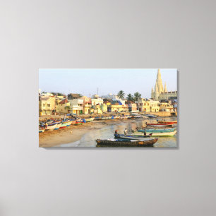 Azië, India, Tamil Nadu, Kanniyakumari Canvas Afdruk