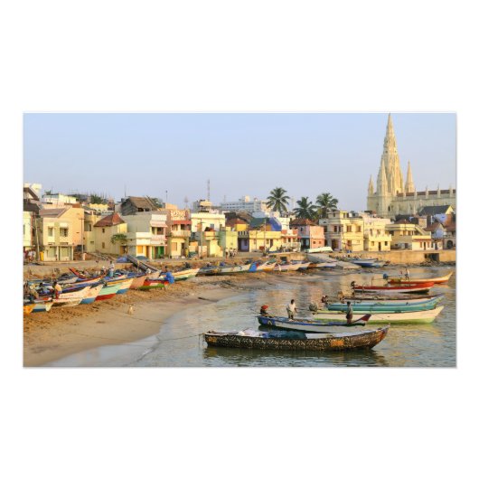 Azië, India, Tamil Nadu, Kanniyakumari Foto Afdruk (Voorkant)