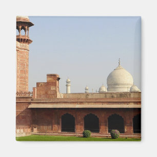 Azië, India, Uttar Pradesh, Agra. De Taj 6 Magneet