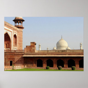 Azië, India, Uttar Pradesh, Agra. De Taj 6 Poster