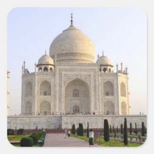 Azië, India, Uttar Pradesh, Agra. De Taj 8 Vierkante Sticker