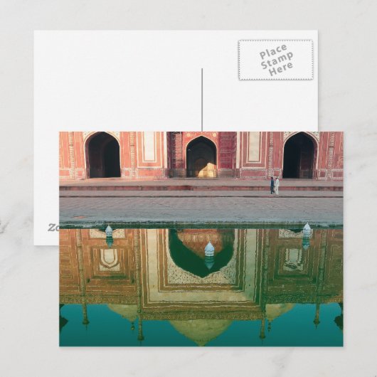 Azië, India, Uttar Pradesh, Agra. Op de 2 Briefkaart (Voorkant / Achterkant)