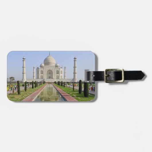 Azië, India, Uttar Pradesh, Agra. Taj 5 Bagagelabel (Voorkant horizontaal)