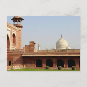 Azië, India, Uttar Pradesh, Agra. Taj 6 Briefkaart